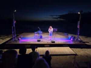 Sara Lovrec sul palco/Sara Lovrec na odru