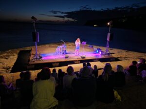 Sara Lovrec sul palco/Sara Lovrec na odru